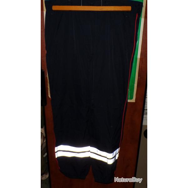 PANTALON PFEU.2R DES SAPEURS-POMPIERS  , TAILLE 92-96 SOIT XXL OU 46-48  , FABRICATION FRANCAISE PAU