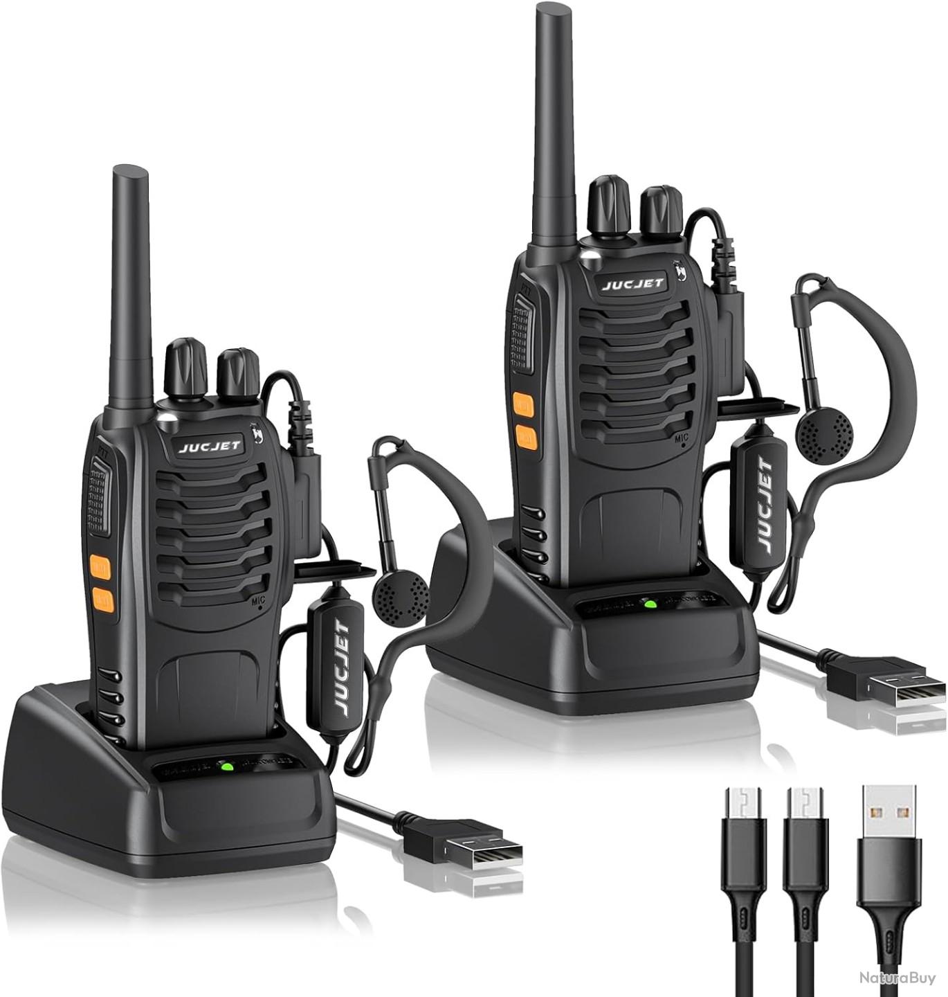 Ensemble De 2 Talkie-Walkie Enfants Rechargeables – Écran 2 Pouces – Appel Vidéo – Modulateur De Voix – Autonomie 3-4h – Cadeau Créatif 3-12 Ans