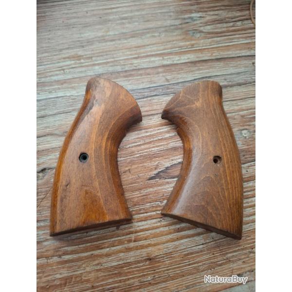 Paire de plaquettes pour revolver type Colt  New Police � ou similaire