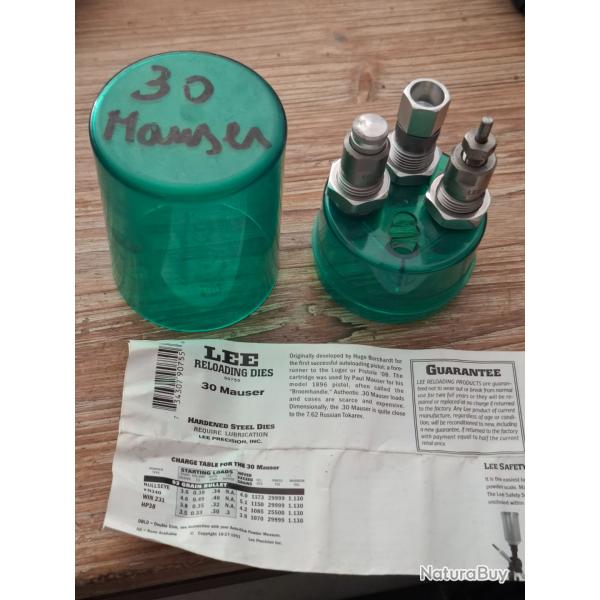 Jeu d'outils LEE 30 MAUSER