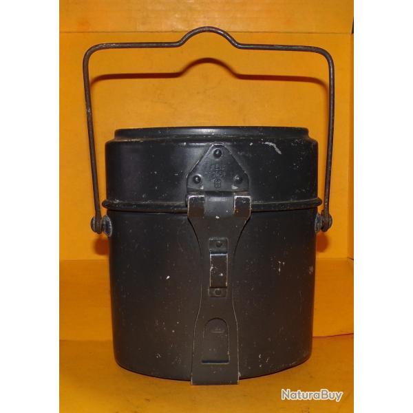 ARMEE SUISSE : GAMELLE POUR LE REPAS DE L'ARMEE SUISSE, DATE 1951, FABRICANT MEWA ,DIMENSION 19 CM X