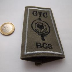 fourreau &eacute;paulette militaire Groupe de Transport bataillon commandement soutien