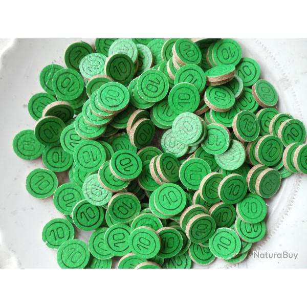 Lot de 100 rondelles li�ge de fermeture ou multiple de 100 en calibre 12.