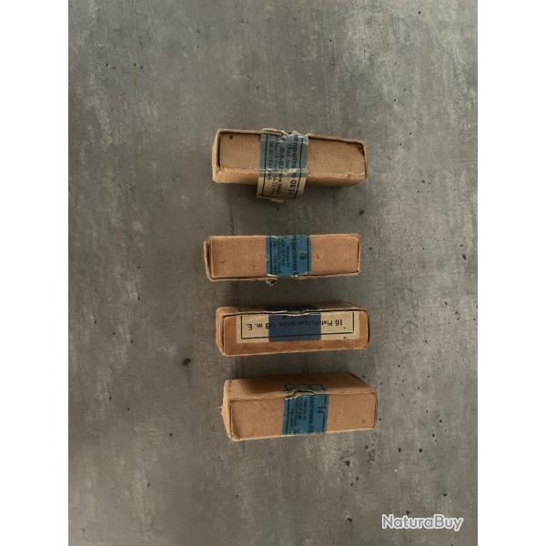 4 boites munition allemande p08 totalement vide