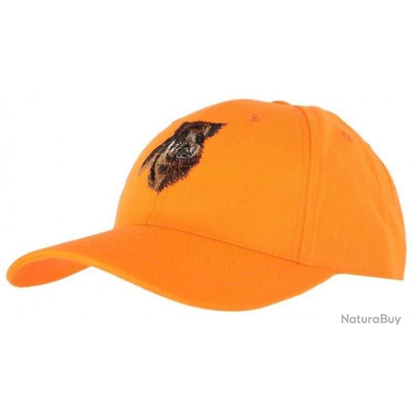 Casquette enfant orange sanglier TREELAND
