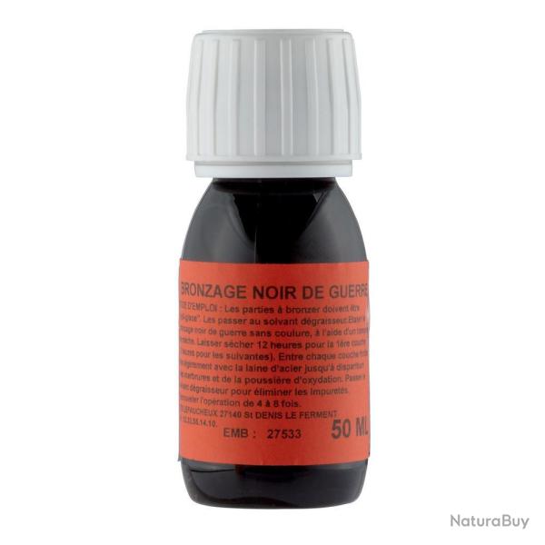Bronzage Noir de Guerre Ets Lefaucheux 50 ml - Finition Durable - Protection Antirouille - Pour Arme