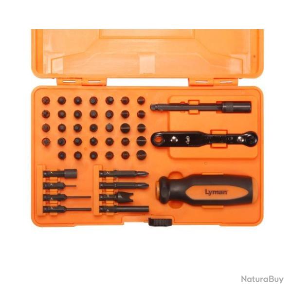 Kit de Tournevis Lyman 68 Pi�ces - Outils Polyvalents - Haute Pr�cision - Pour Entretien et R�parati