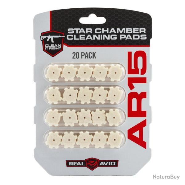Tampons de Nettoyage Chambre AR15 Real Avid - Efficace et Pr�cis - Nettoyage Rapide et S�curis�