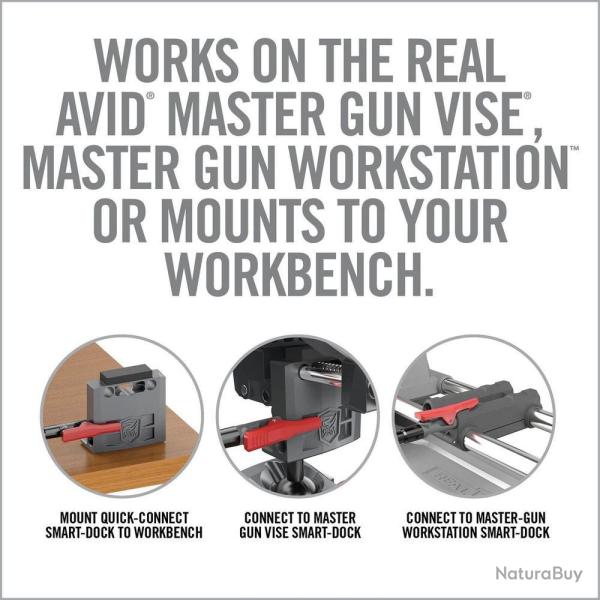 Station Main Libre Real Avid - Loupe Int�gr�e - Lampe LED Puissante - Support T�l�phone Pratique