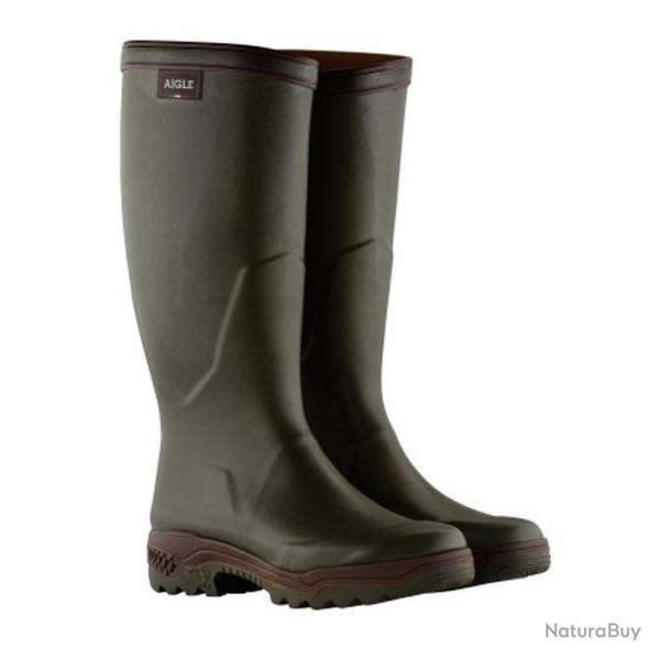 Bottes Caoutchouc Aigle Parcours II Kaki Imperm�ables et Confortables Adh�rence Optimale pour Chasse