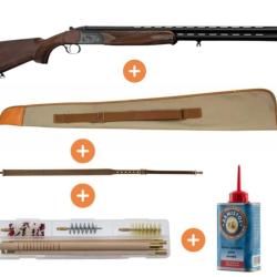 Pack Fusil de chasse superpos&eacute;s Country - Cal. 20/76 Crosse pistolet