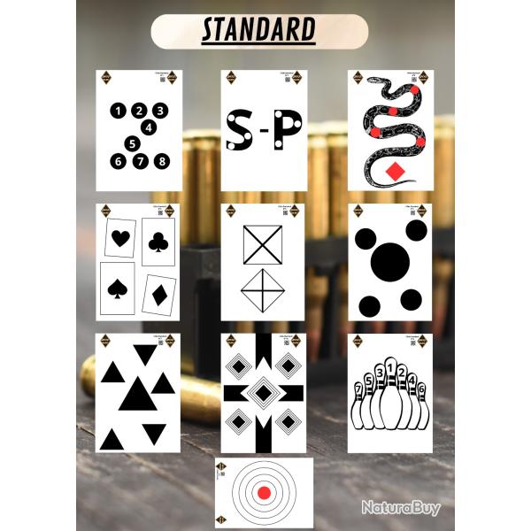 Cibles STANDARD x100