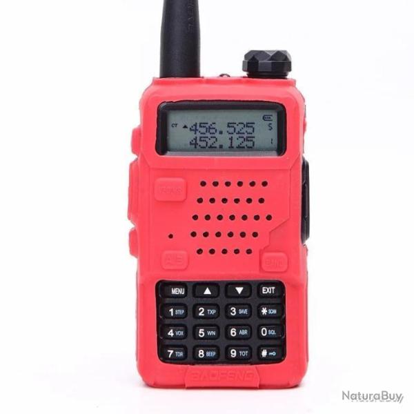Housse de protection rouge baofeng UV-5R - LIVRAISON GRATUITE