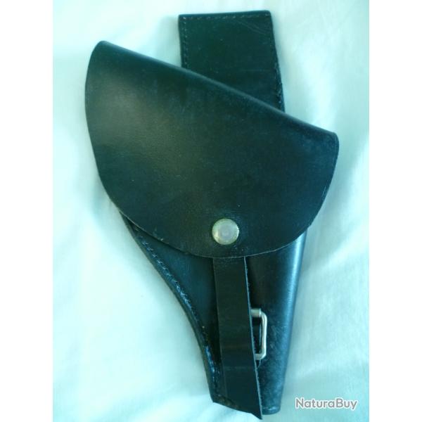 Holster ceinture droitier - ancien mod�le en cuir avec fermeture � boucle