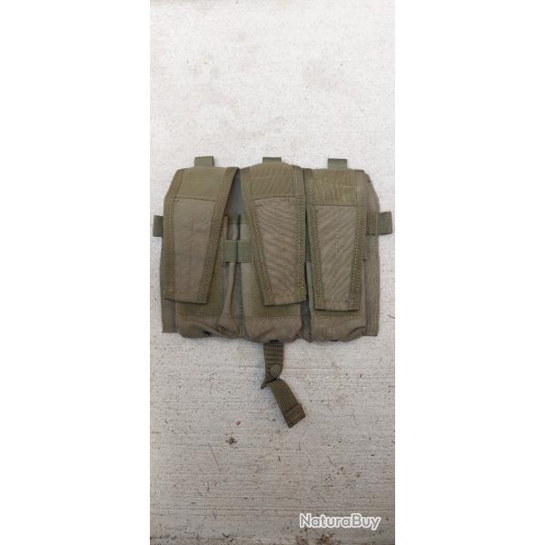 Porte chargeur triple od fixation scratch