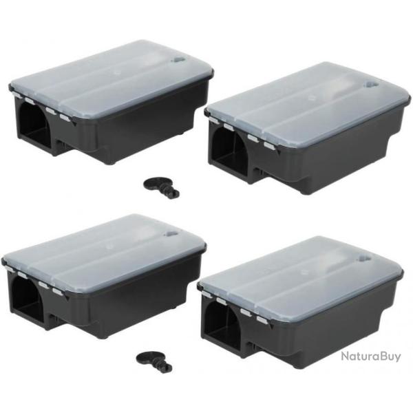 4 pi�ges � rats 22 x 14 x 8 cm - Boite � app�ts - LIVRAISON GRATUITE ET RAPIDE