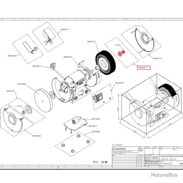 9 8089 3777 Bride et �crou Dick SM-90/SM-100