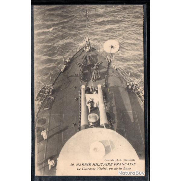 CPA - MARINE MILITAIRE FRAN�AISE - Le Cuirasse V�rit� , vu de la hune   N�3743