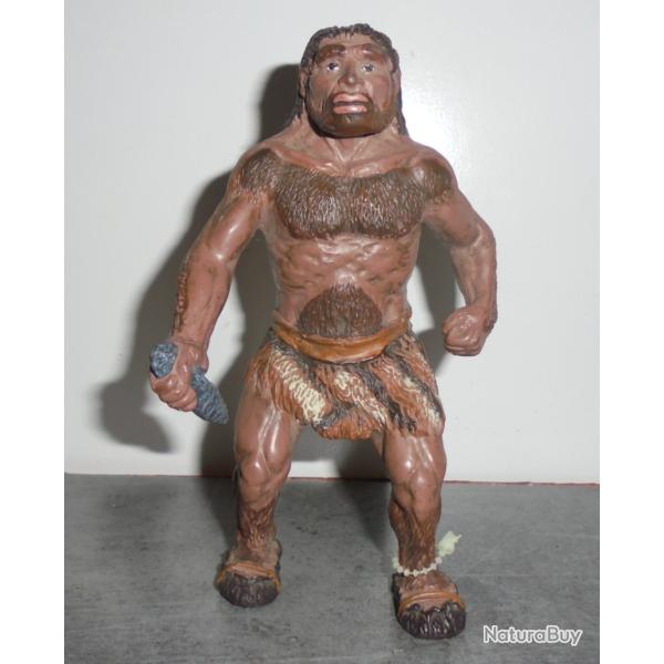 VINTAGE FIGURINE HOMME NEANDERTHAL PREHISTORIQUE 1997 Safari LTD United Exhibits