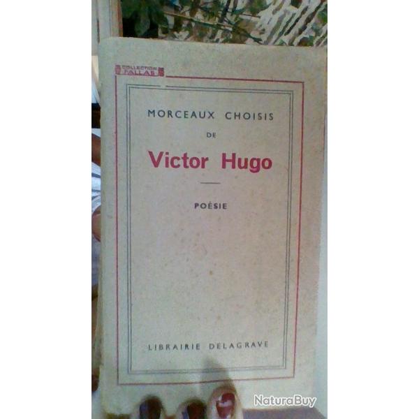 Morceaux choisis de Victor Hugo - Librairies Delagrave -