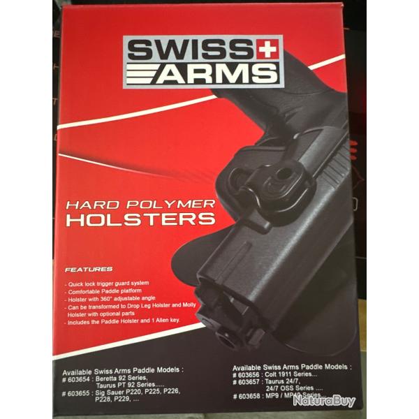 Holster ceinture cqc mp9/mp40 droitiers