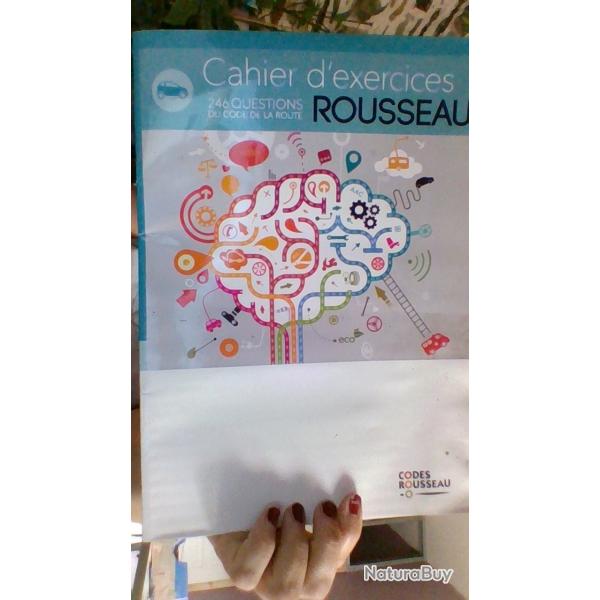 Cahier d'exercices Rousseau - 246 Questions du code de la route. avec grille de correction
