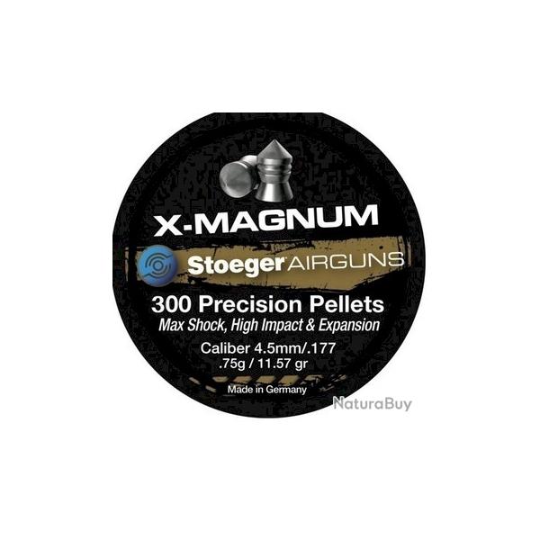 Plombs Stoeger X-Magnum Cal.4,5 par 500