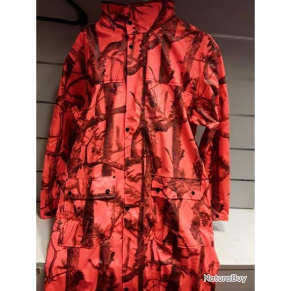 MANTEAU DE PLUIE  DE BATTUE VERNEY CARRON "MILLAU GHOST" CAMO BLASE