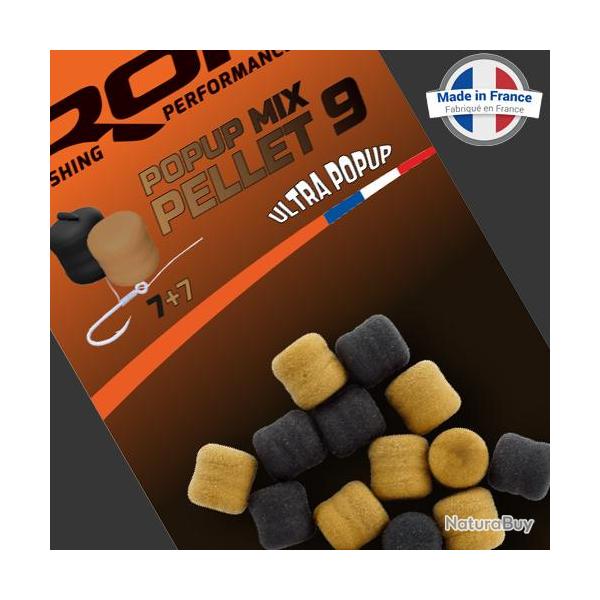 Pellet Rok Flottant Brown + Black 9mm (par 14)