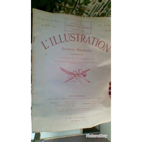 L'illustration numro 3880 du 14 juillet 1917