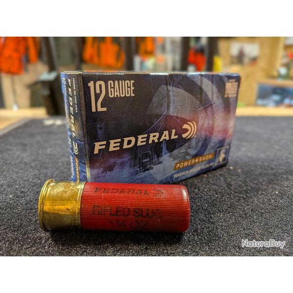 Cartouches Federal Power-Shok Rifled Slug - Par 1 / 12 g / 12/76