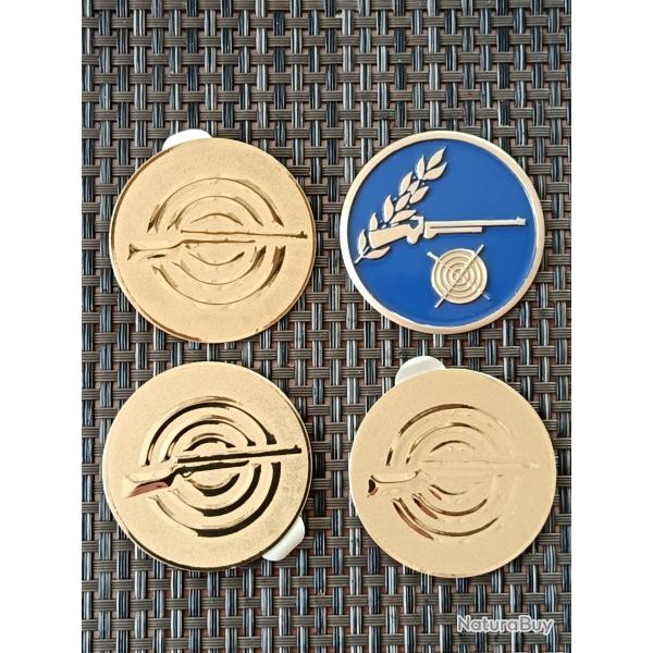 LOT N�2 INSERTS POUR MEDAILLES MOTIFS TIRS CARABINES