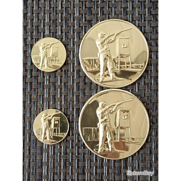 LOT INSERTS POUR MEDAILLES MOTIF CHASSE