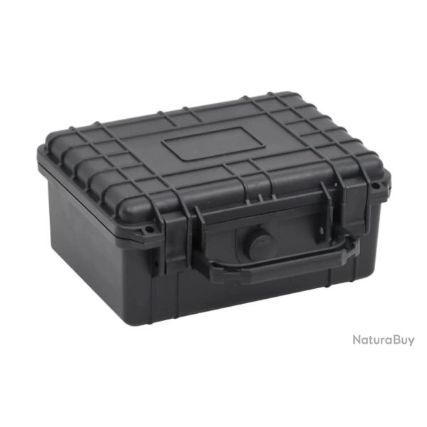 Valise rigide noire 24x19x11 cm en PP - Transport s�curis� pour objets pr�cieux et fragiles