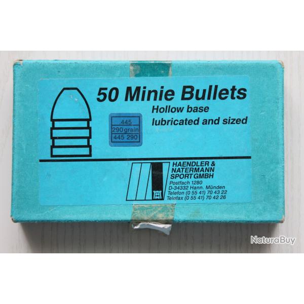 50 balles Mini H et N cal 445