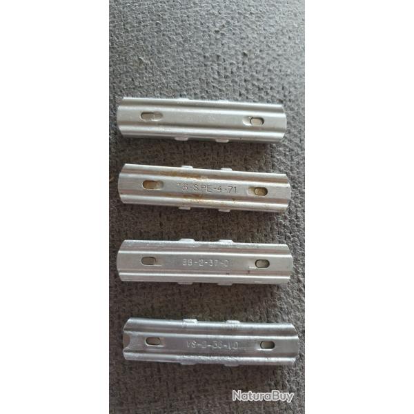Lot de 4 Lames-chargeurs de Mas 36 et armes en 7,5 x 54
