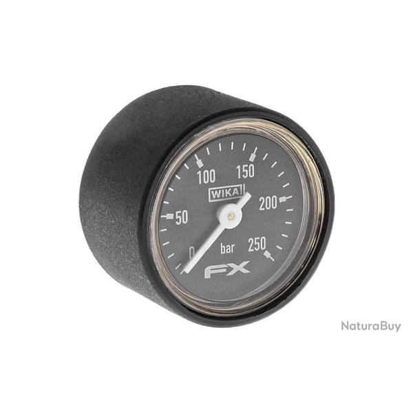 Manomtre FX Airguns 27mm 250 bars avec protection WIKA