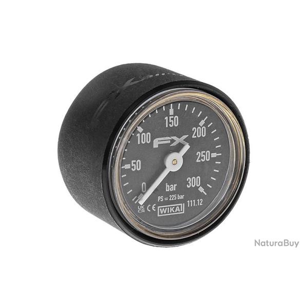 Manomtre FX Airguns 27mm 300 bars avec protection WIKA