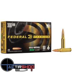 Munition Fed&eacute;ral 308 168 Gr Sierra Matchking par 20