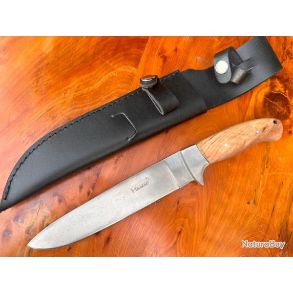 Couteau de camp L�opard - Teck - 30 cm