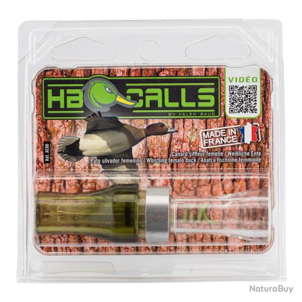 Appeau Canard Siffleur Helen Baud - Bois d'Acacia - Son Raliste - Pour un Attelage Efficace canard 