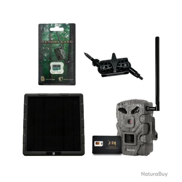 Pack Cloud cam�ra Nordic panneau solaire lithium 12 V