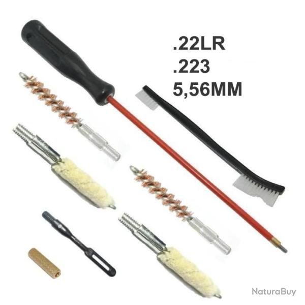 Kit de nettoyage pour armes de poing calibre 22 - LIVRAISON GRATUITE