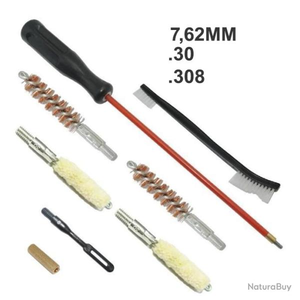 Kit de nettoyage pour armes de poing calibre .30/7.62/308 - LIVRAISON GRATUITE