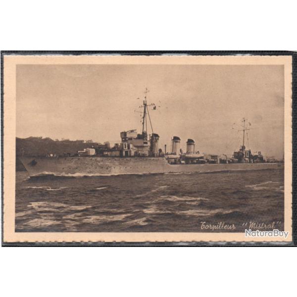 CPA - Marine Militaire -Torpilleur  " Mistral "  N�3749