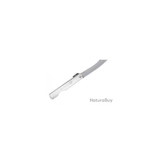 Couteau Higonokami lame acier carbone San Mai, manche 9,5 cm acier