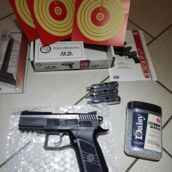 Pack Pistolet ASG CZ 75P-07 Duty - Cal 4.5 BBS  Le pistolet CZ  est Blowback +1 chargeur NEUF