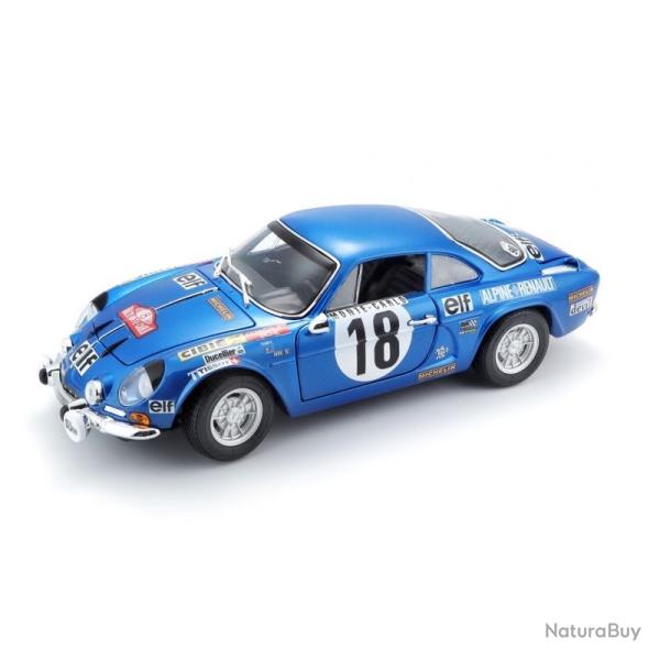 Alpine A110 1600S bleu Monte Carlo de 1971 1/18 | Maisto (0000 2432) - Miniature