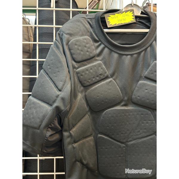 maillot de corp de protection pour le paintball noir