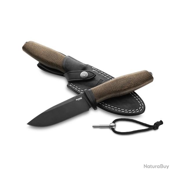 AHB.BLG Couteau fixe LionSTEEL "ACHA" micarta vert